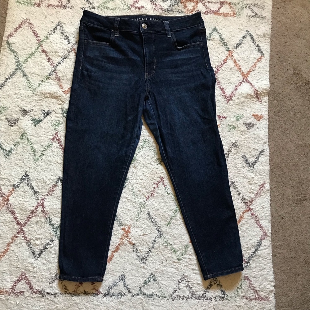 Dark Wash American Eagle Jeggings